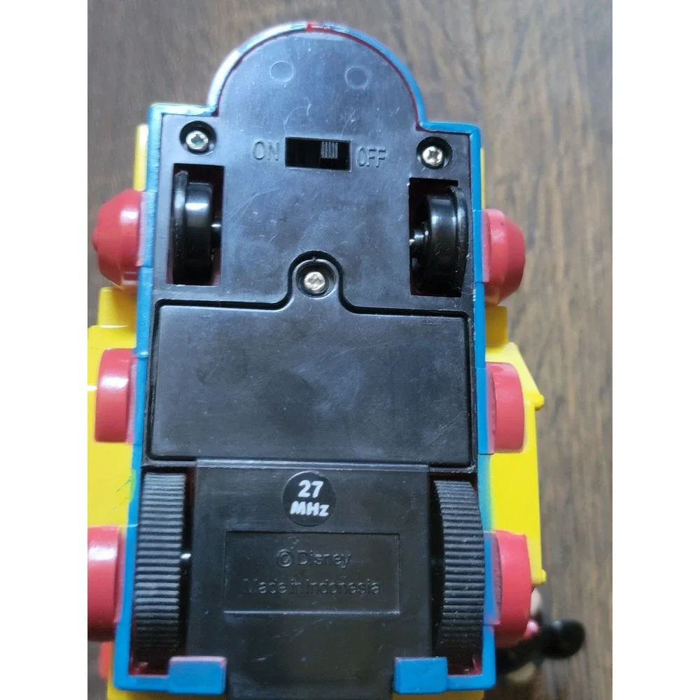 Vintage Mickey Mouse Train Engine Toy Red Yellow Green‎ Blue Disney